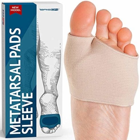 BRISON Gel Sleeves Forefoot Cushion Pads