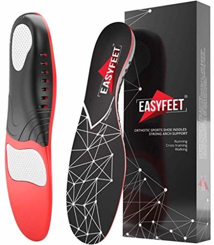 Easyfeet Plantar Fasciitis Arch Support Insoles for Men